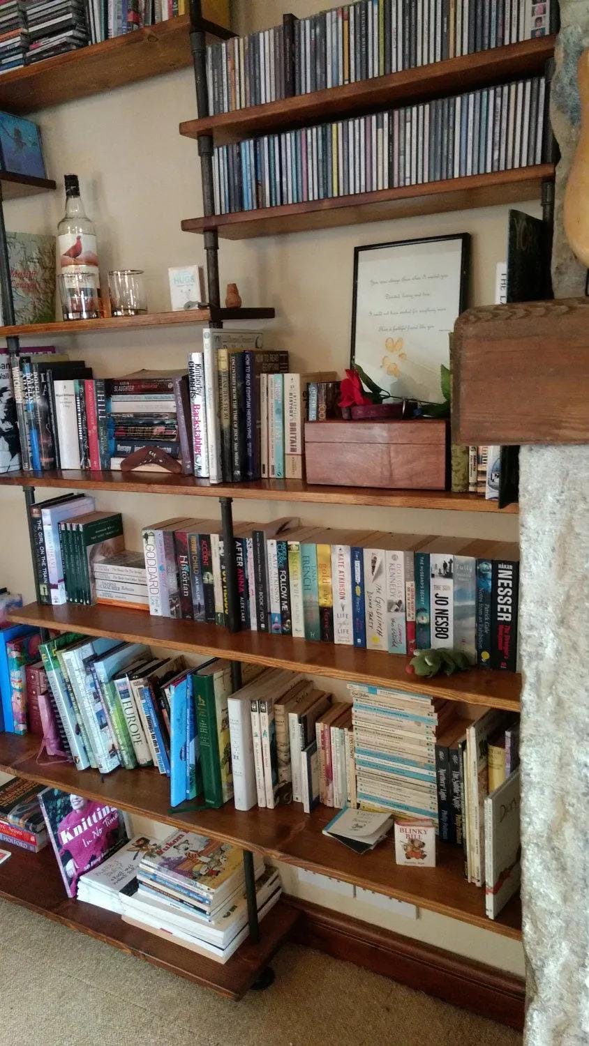 Industrial Gas Pipe Asymmetric Shelving Unit - Custom Orders Welcome