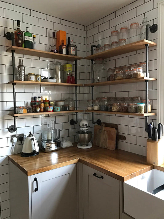 Industrial Gas Pipe Wall Hanging Shelving Unit - Custom Orders Welcome